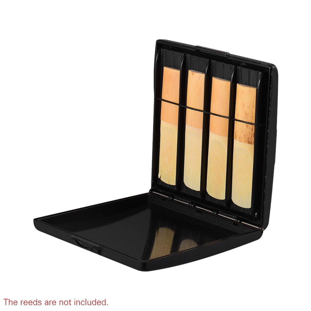 Black Reeds Case Holder Box ABS 8pcs Reeds Capacity for