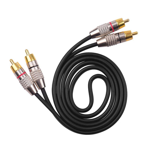 Audio Video Connecting Wires 2RCA to 2RCA Stereo Audio Cable - 1m