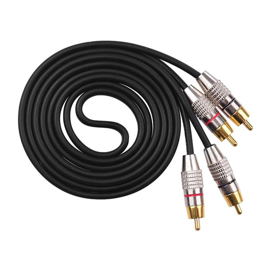 Audio Video Connecting Wires 2RCA to 2RCA Stereo Audio Cable - 1.5m
