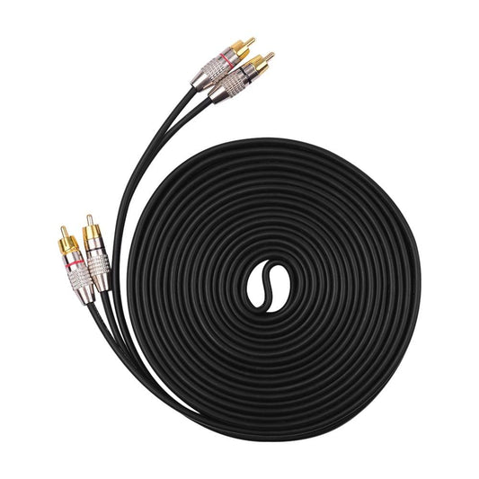 Audio Video Connecting Wires 2RCA to 2RCA Stereo Audio Cable - 10m