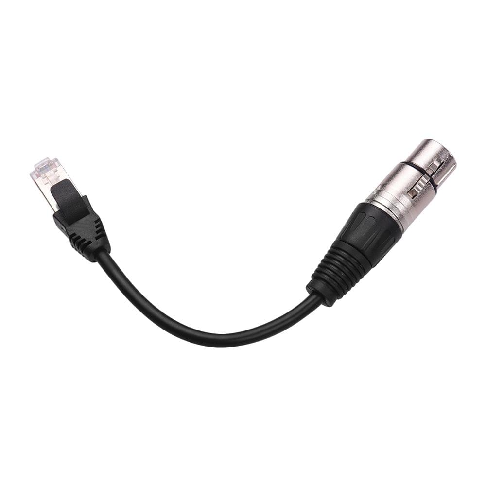 RJ45 Male Network Connector to 3-Pin Mini XLR Female - 0.2m