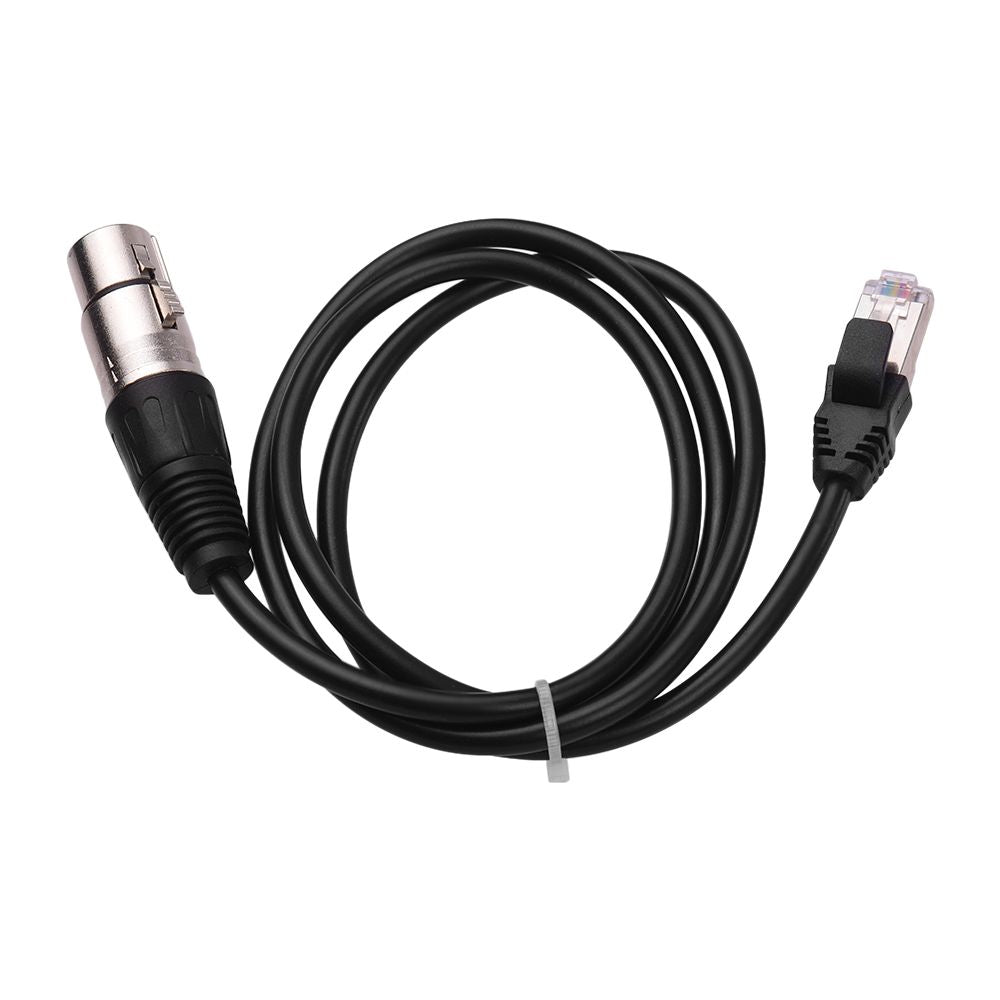 RJ45 Male Network Connector to 3-Pin Mini XLR Female - 1m