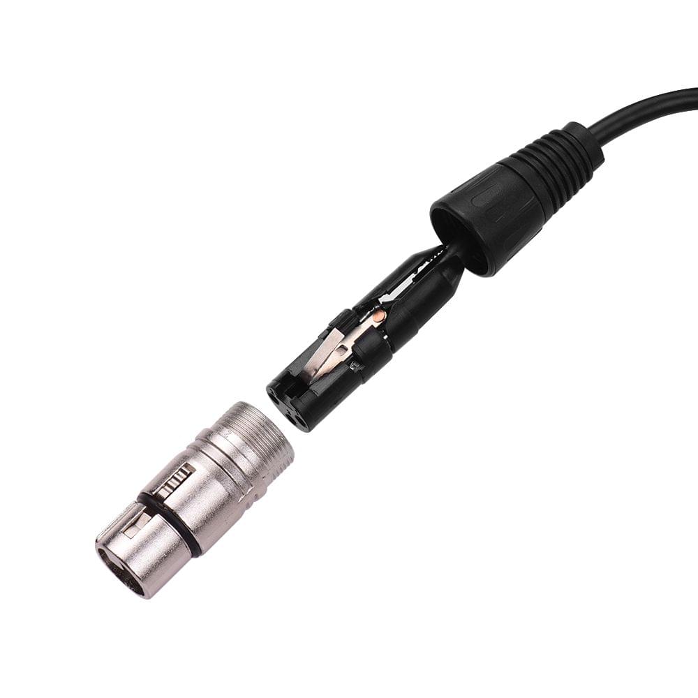 RJ45 Male Network Connector to 3-Pin Mini XLR Female - 1m