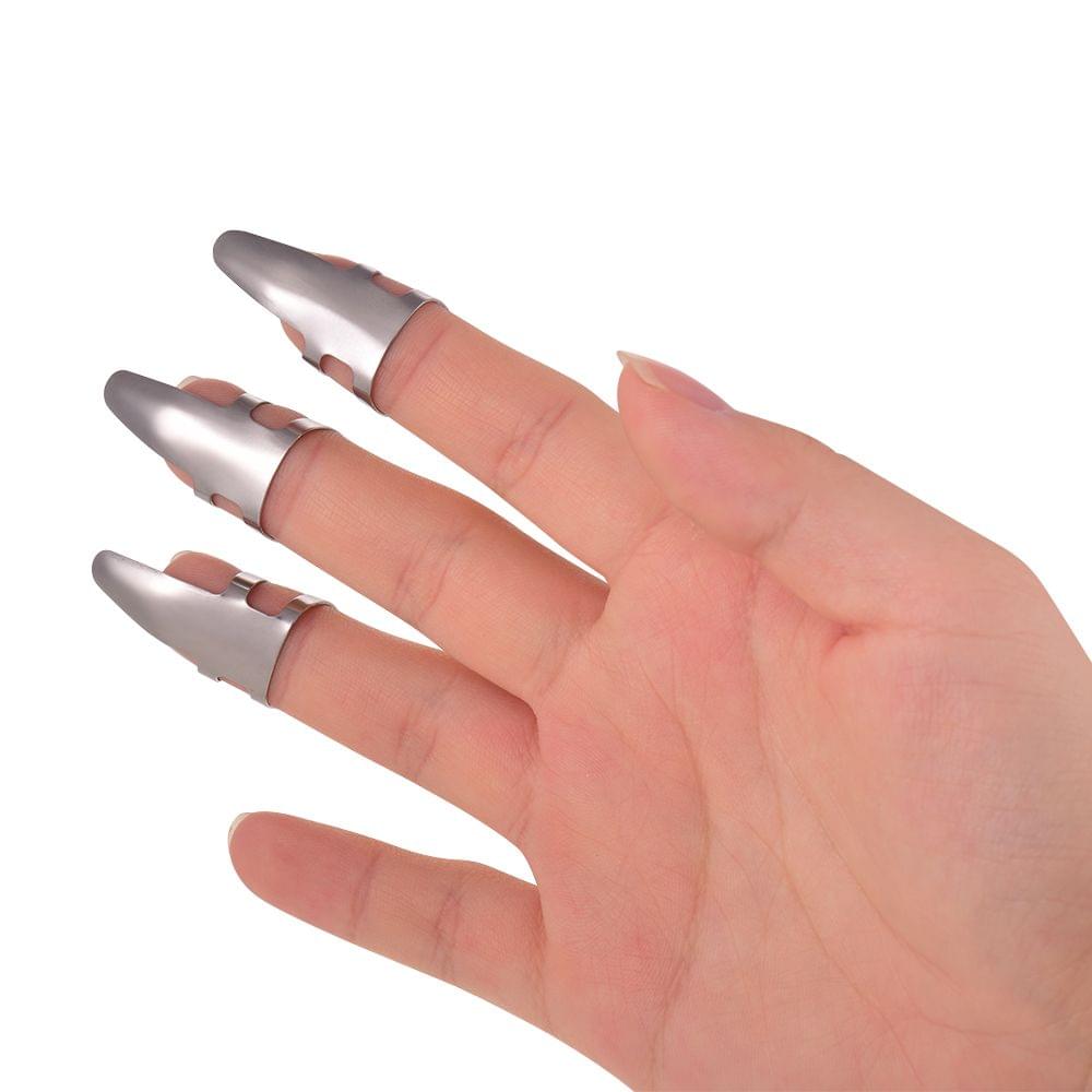 Guitar Finger Picks Adjustable Stainless Steel Plectrums