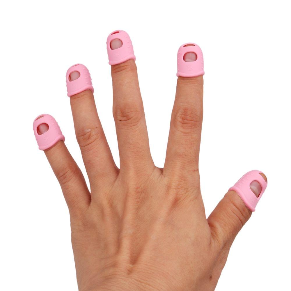 2pcs Guitar Silicone Finger Fingertip Protectors for Guitar - 2pcs L