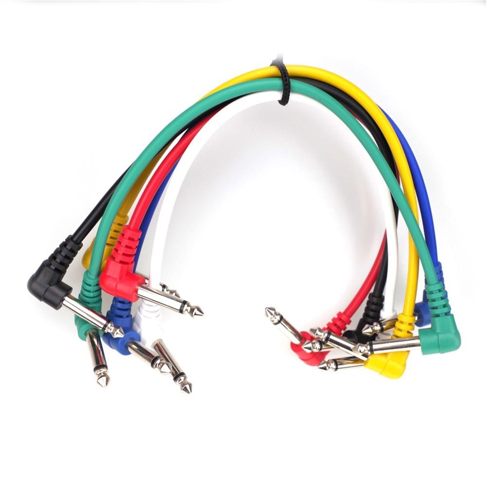 6 Colors Electric Guitar Effect Patch Cable Wire Audio