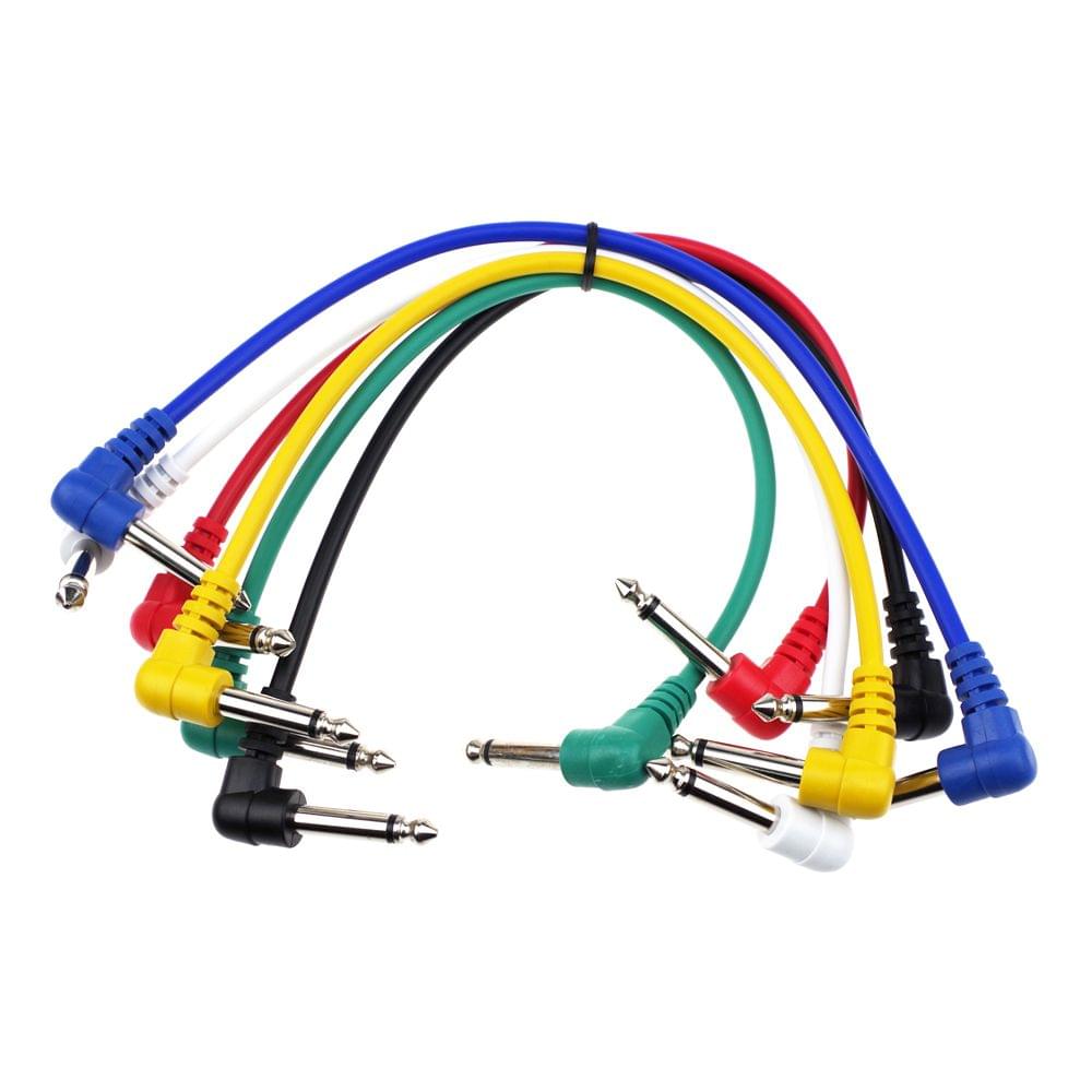 6 Colors Electric Guitar Effect Patch Cable Wire Audio