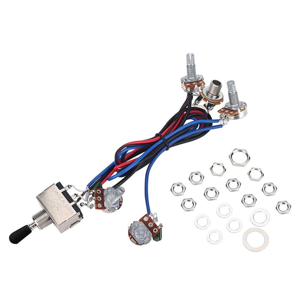 Prewired Wiring Harness Kit for LP Electric Guitar 2T2V 500K