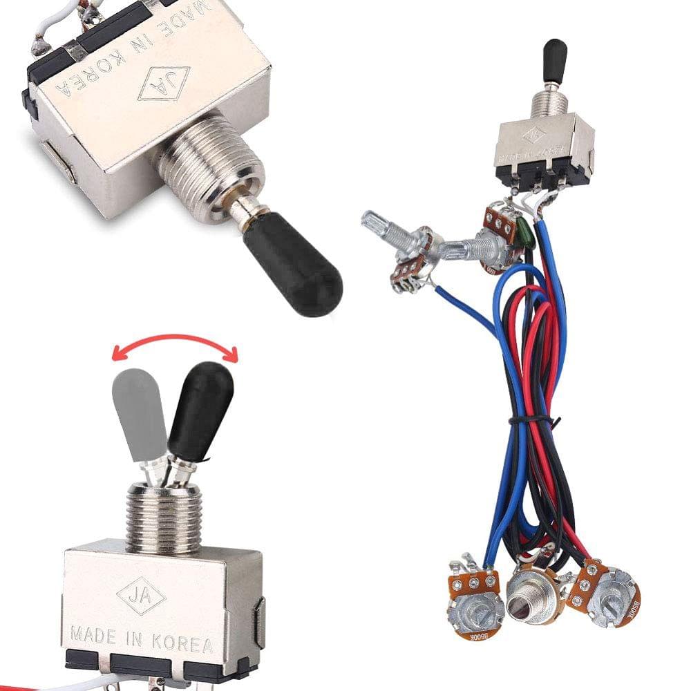 Prewired Wiring Harness Kit for LP Electric Guitar 2T2V 500K