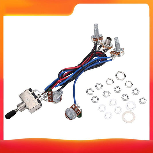 Prewired Wiring Harness Kit for LP Electric Guitar 2T2V 500K