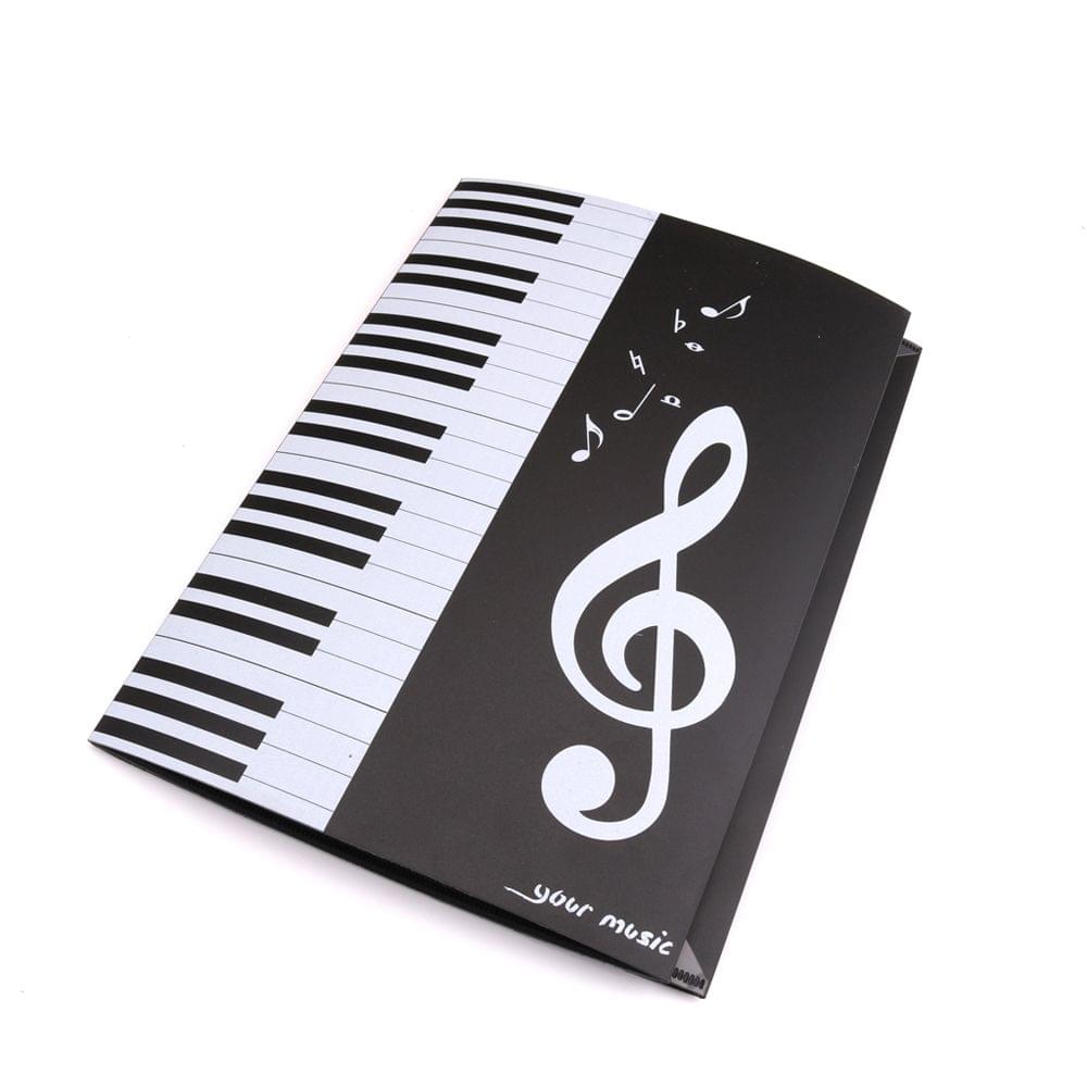 A4 6 Pages Folding Music Score Folder Document Expanded