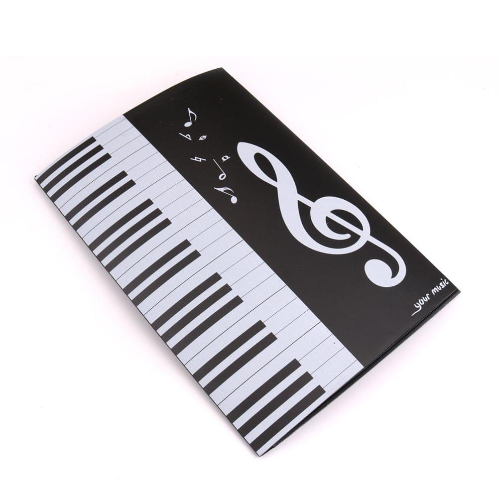 A4 6 Pages Folding Music Score Folder Document Expanded