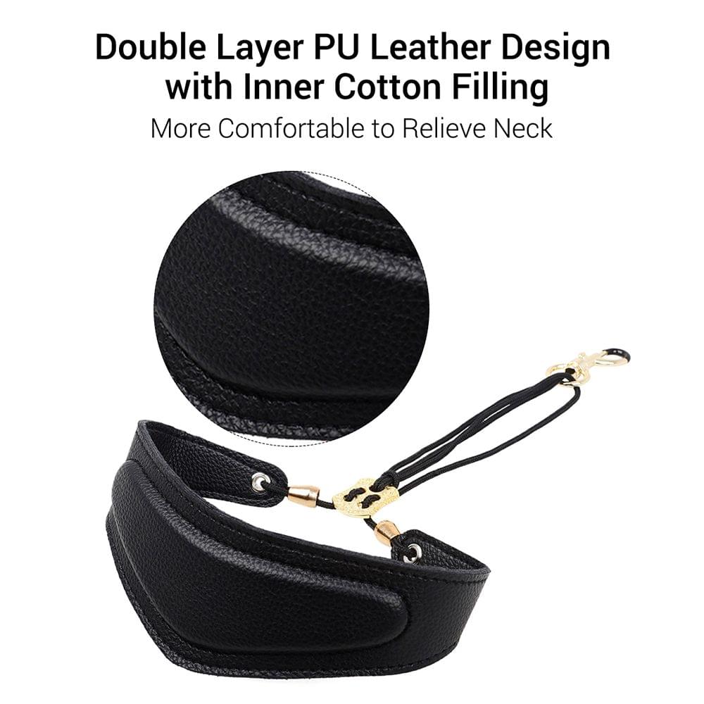 Saxophone PU Leather Shoulder Strap Soft Neck Strap Padded