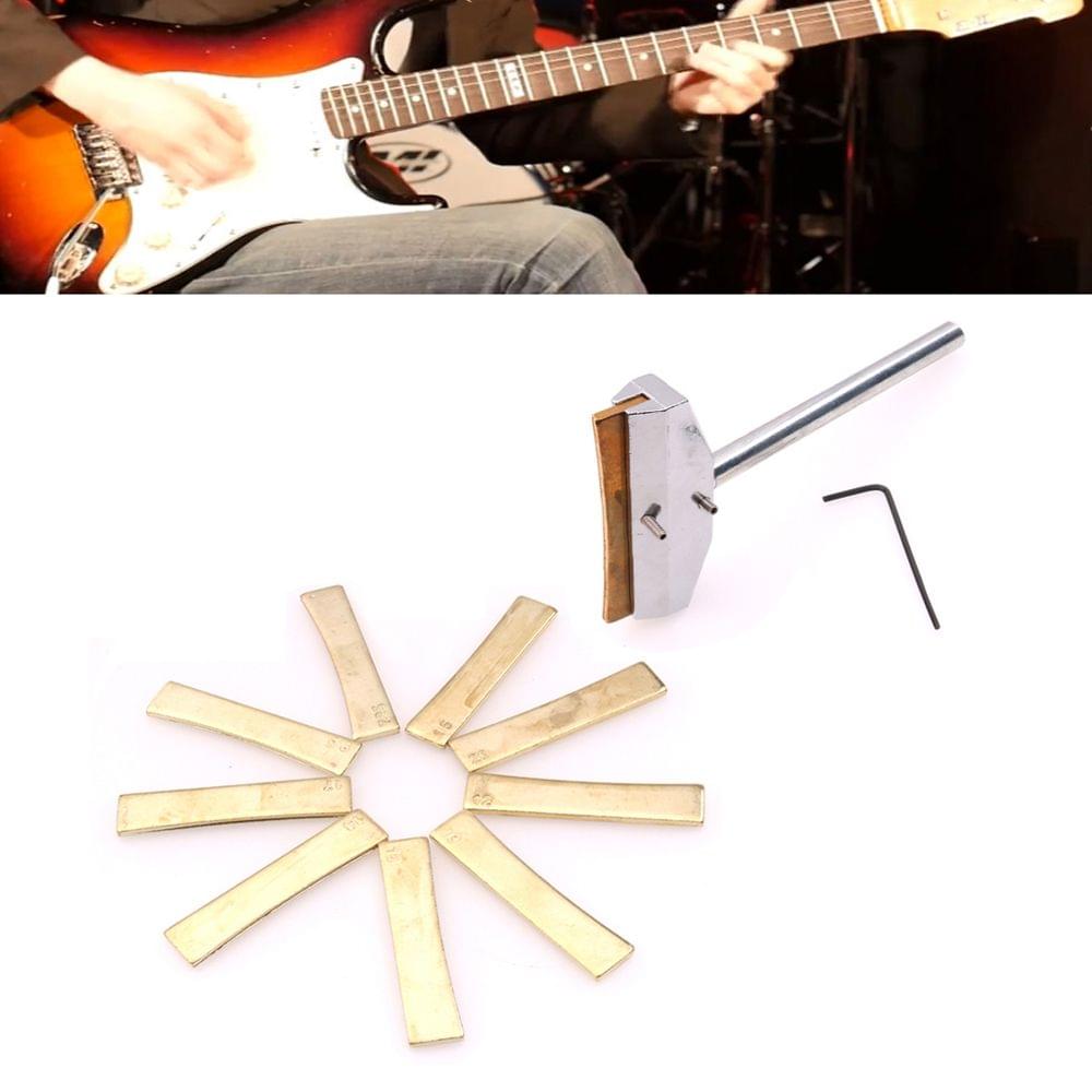 Electric Guitar Bass Neck Fingerboard Fret Inlay Tool 9pcs