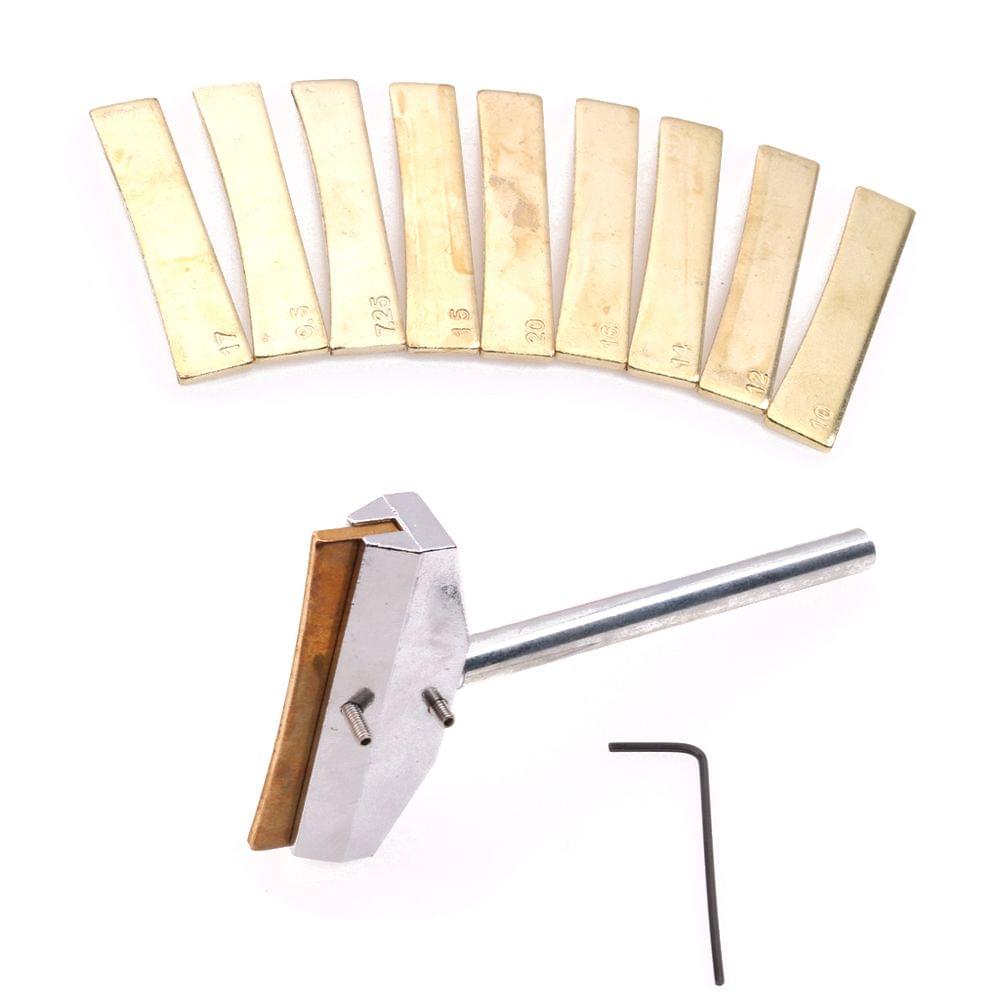 Electric Guitar Bass Neck Fingerboard Fret Inlay Tool 9pcs