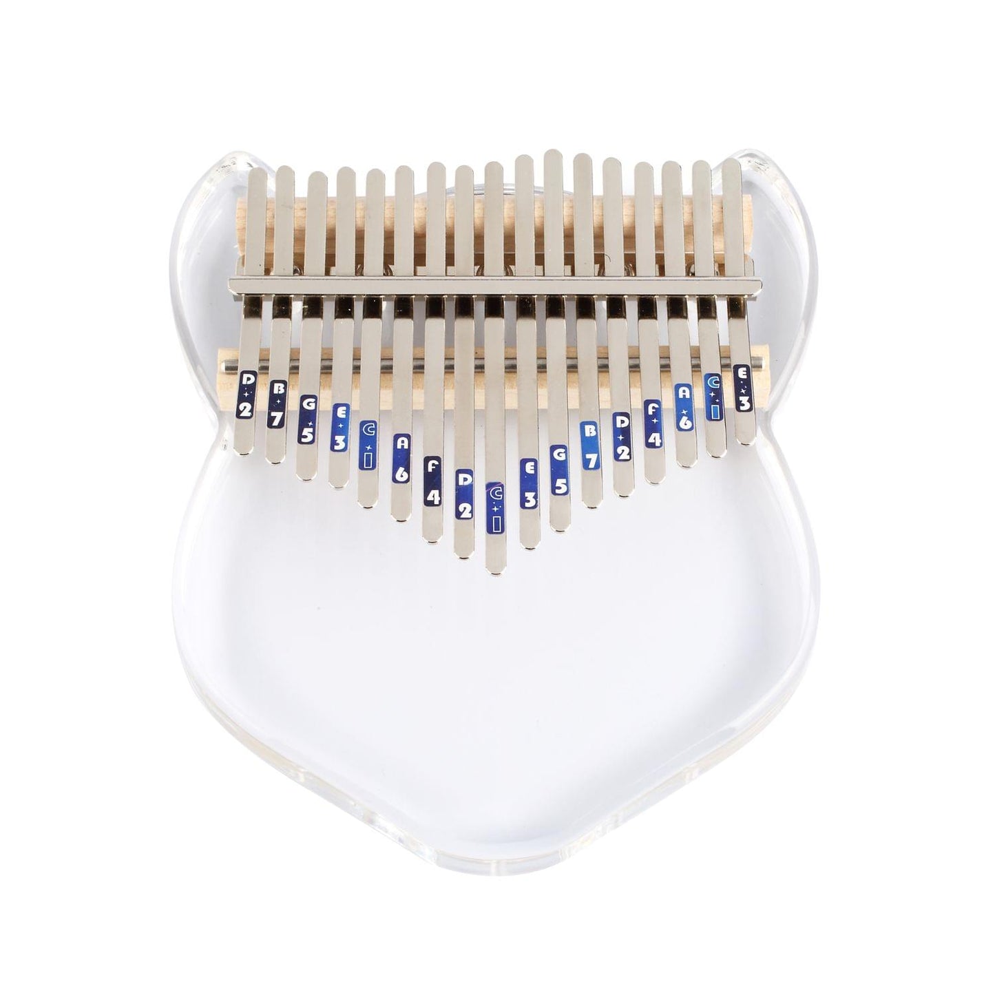 17 Keys Crystal Kalimba African Thumb Transparent Finger - Tiger