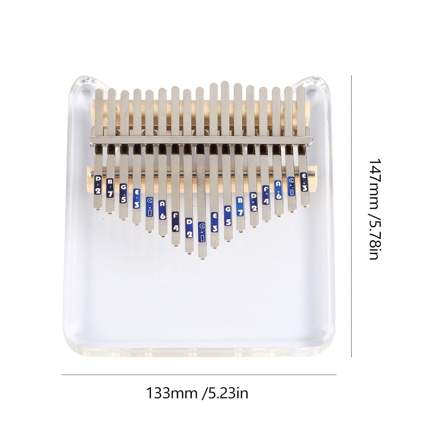 17 Keys Crystal Kalimba African Thumb Transparent Finger - Cat