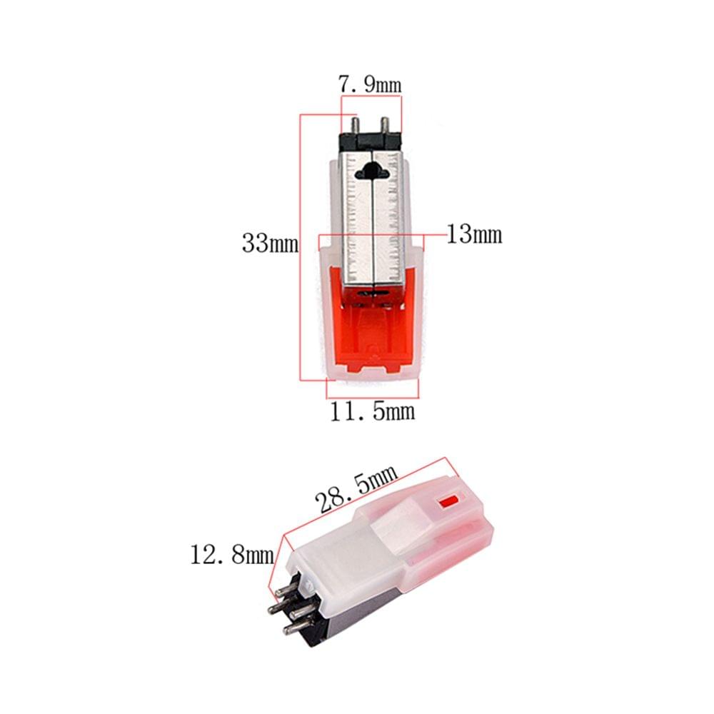 High-grade Phonograph Cartridge Replacement Stylus Needle - Pack of 2pcs