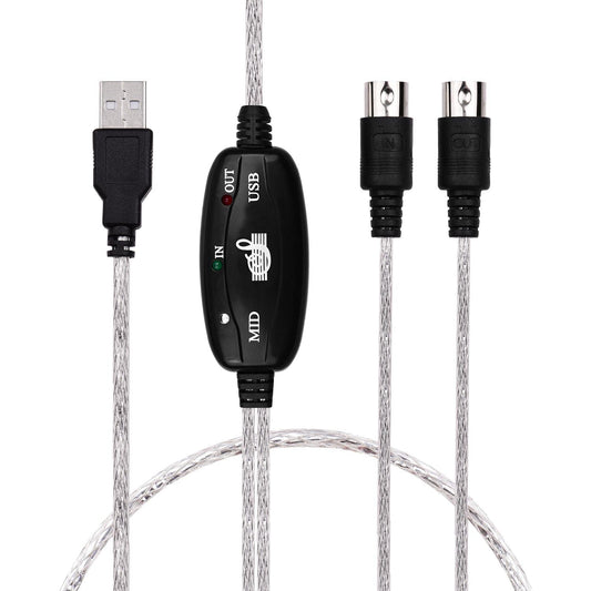 USB to MIDI Audio Cable for Digital MIDI Keyboard Musical