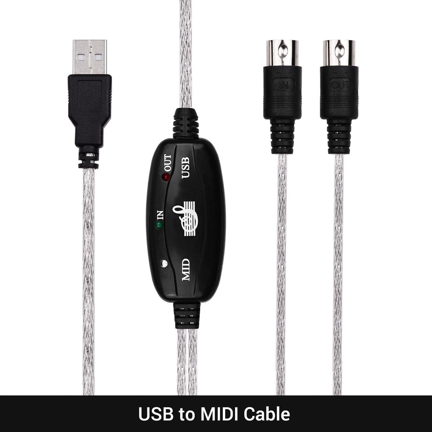 USB to MIDI Audio Cable for Digital MIDI Keyboard Musical