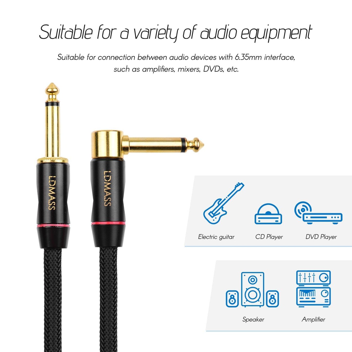 3 Meters/ 10 Feet Guitar Cable Audio Cable Musical