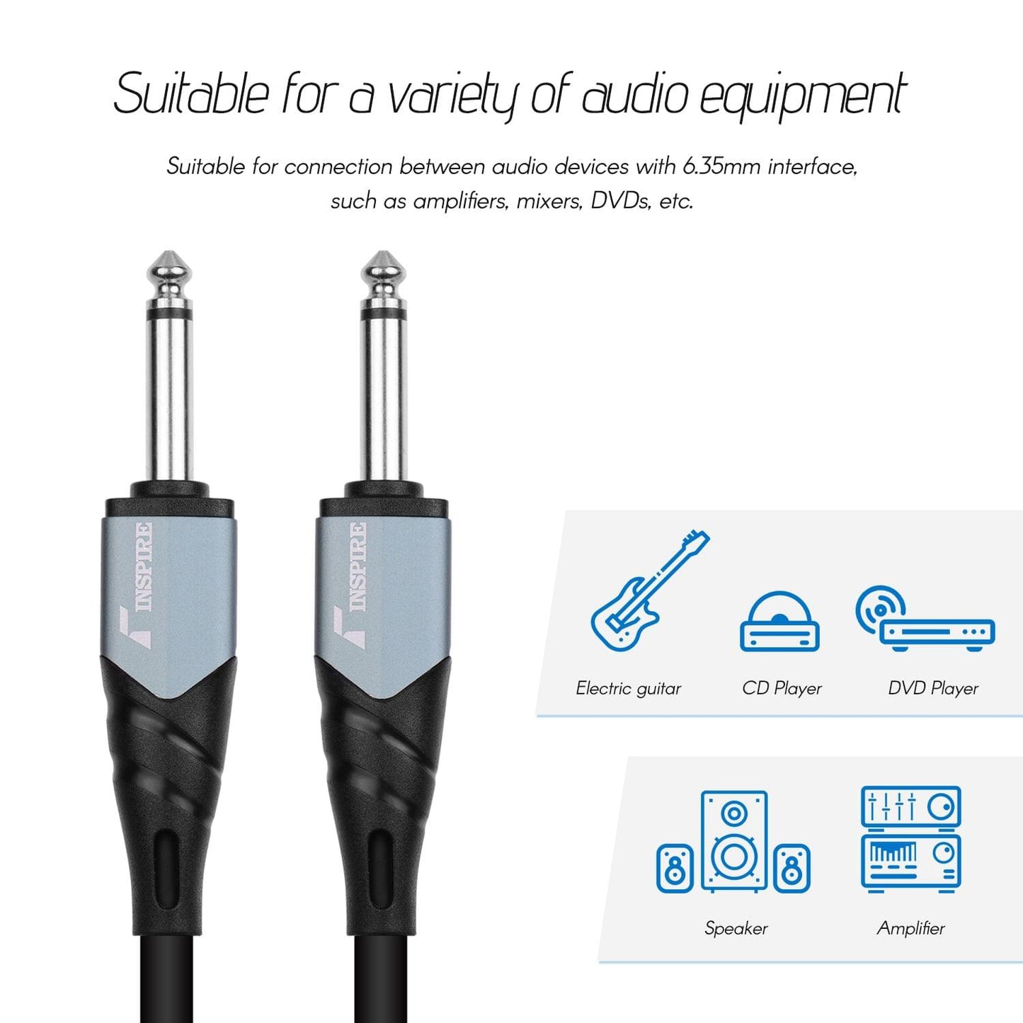 INSPIRE C3-M Guitar Cable Audio Cable Musical Instrument - 3 Meters