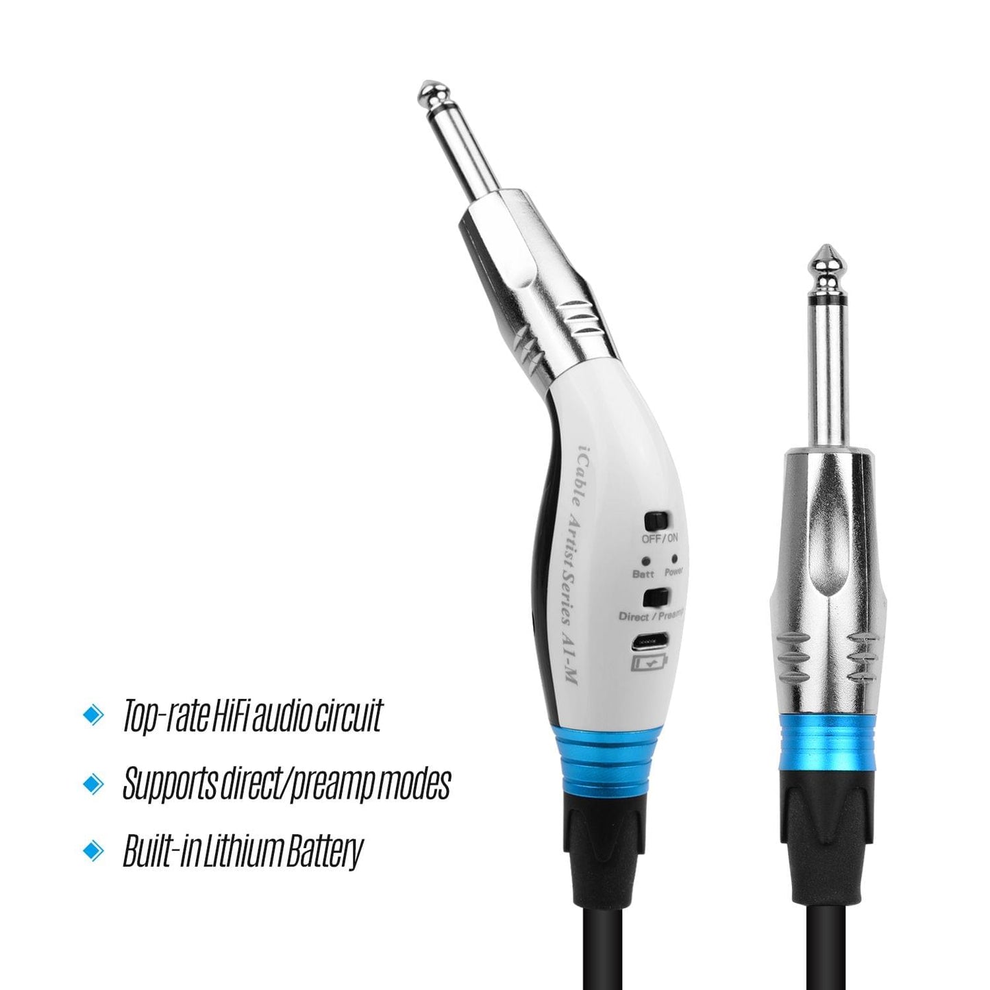 INSPIRE A1-M HiFi Guitar Cable Musical Instrument Cord Audio - 3 Meters