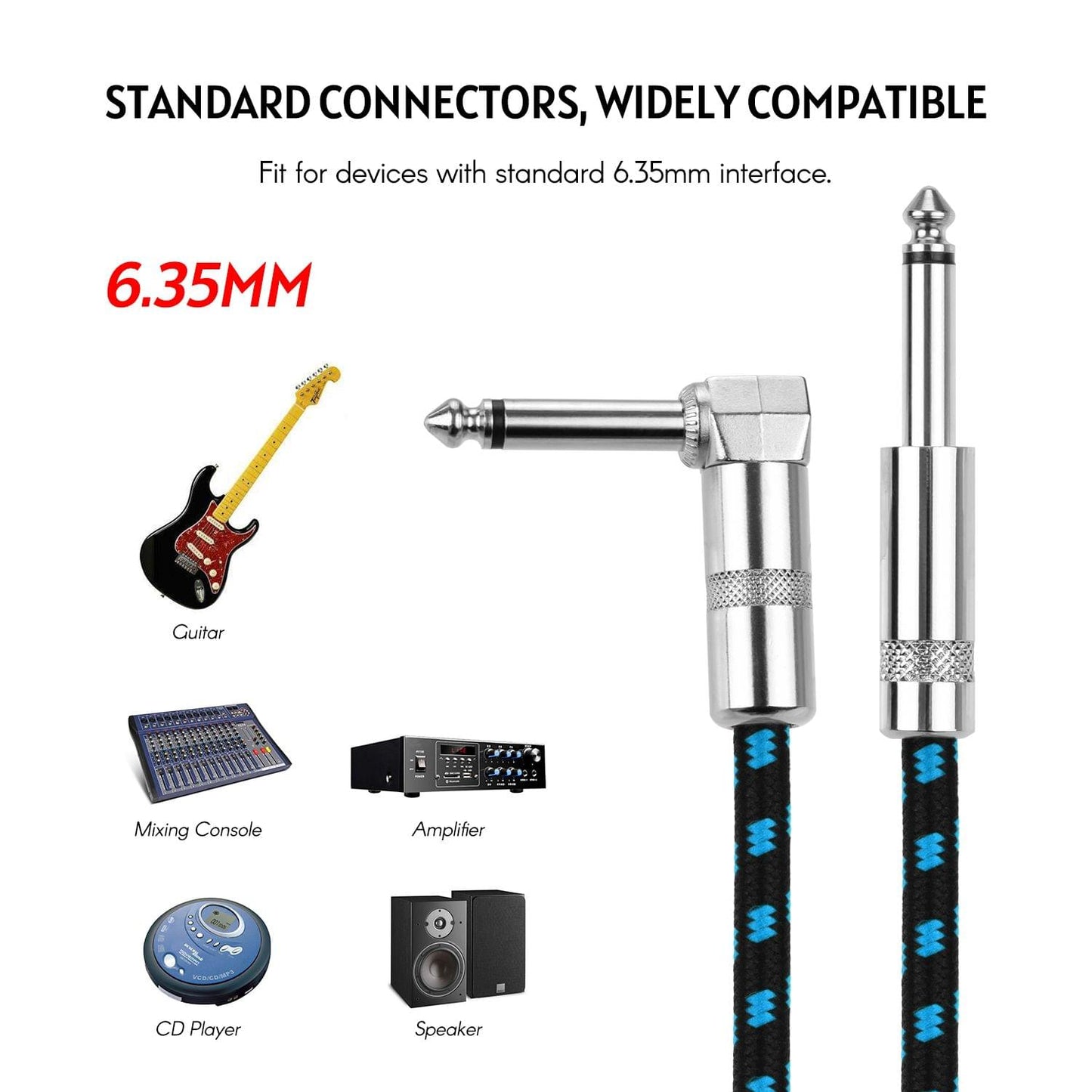 Ggiant ASC-30-3 Musical Instrument Cable High Shield - 3m