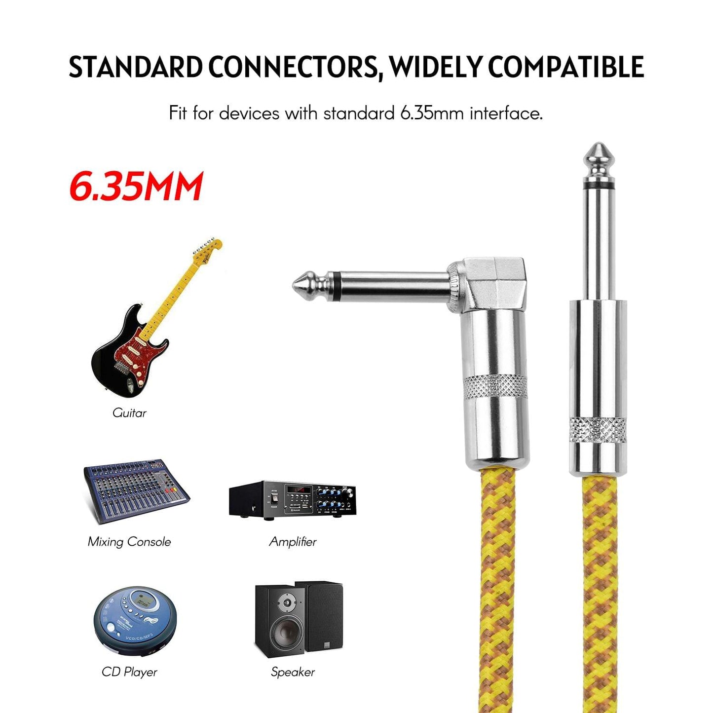 Ggiant ASC-30-6 Musical Instrument Cable High Shield - 3m