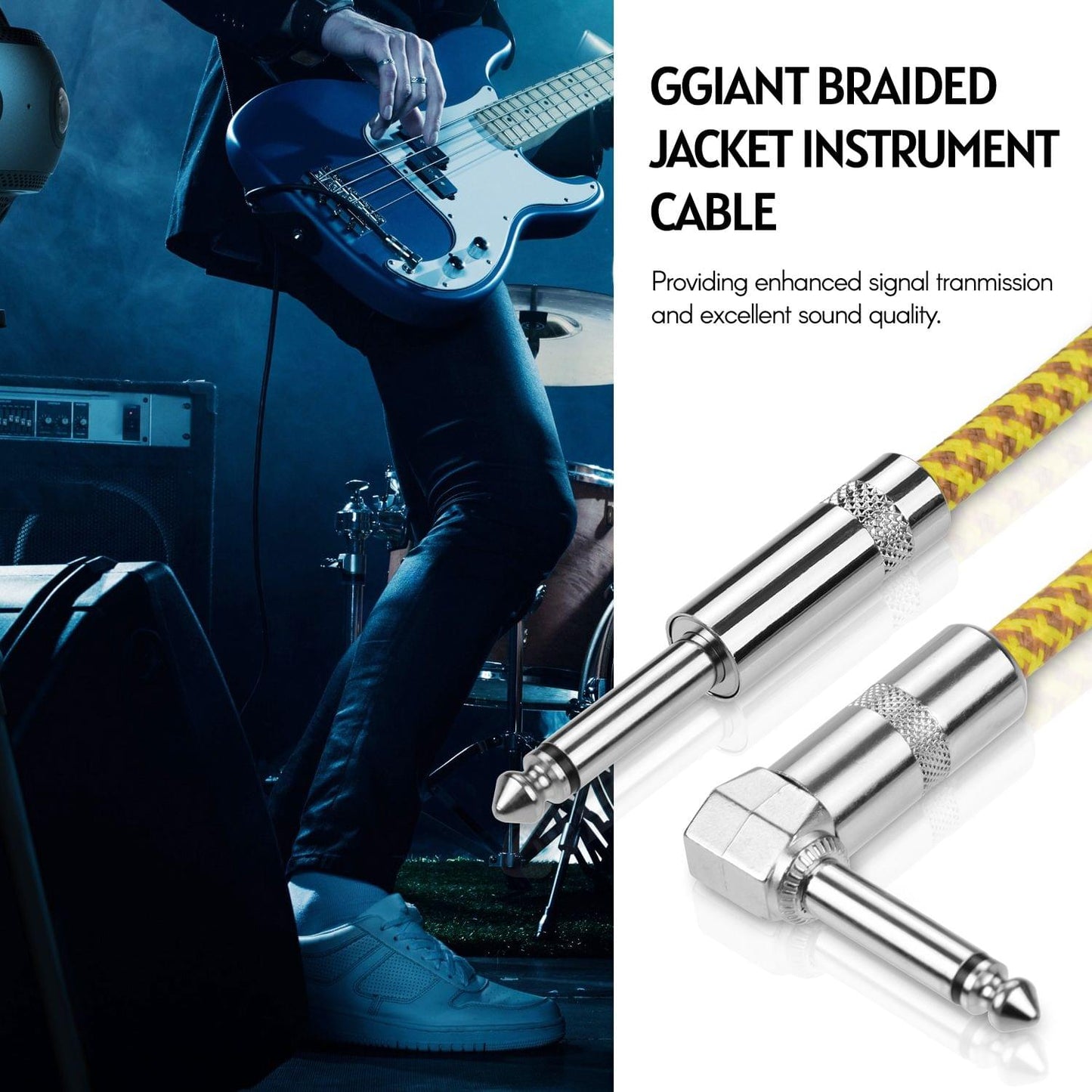 Ggiant ASC-30-6 Musical Instrument Cable High Shield - 3m