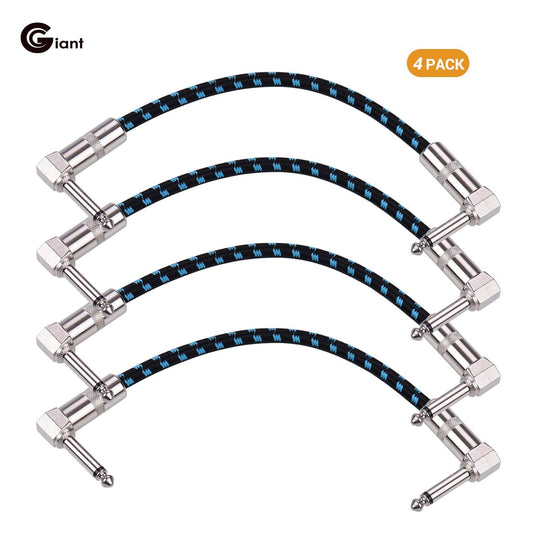 Ggiant AC-18-3 Guitar Pedal Patch Cables 6 Inch Length