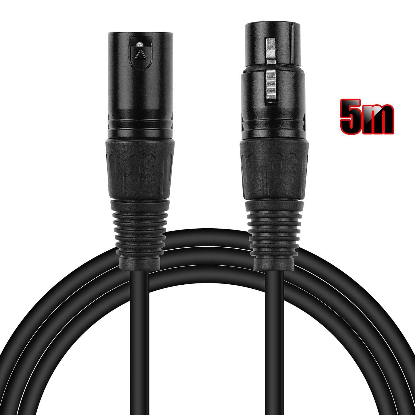 Ggiant Microphone Cable XLR Male to Female 3 Pin Connectors - 5m