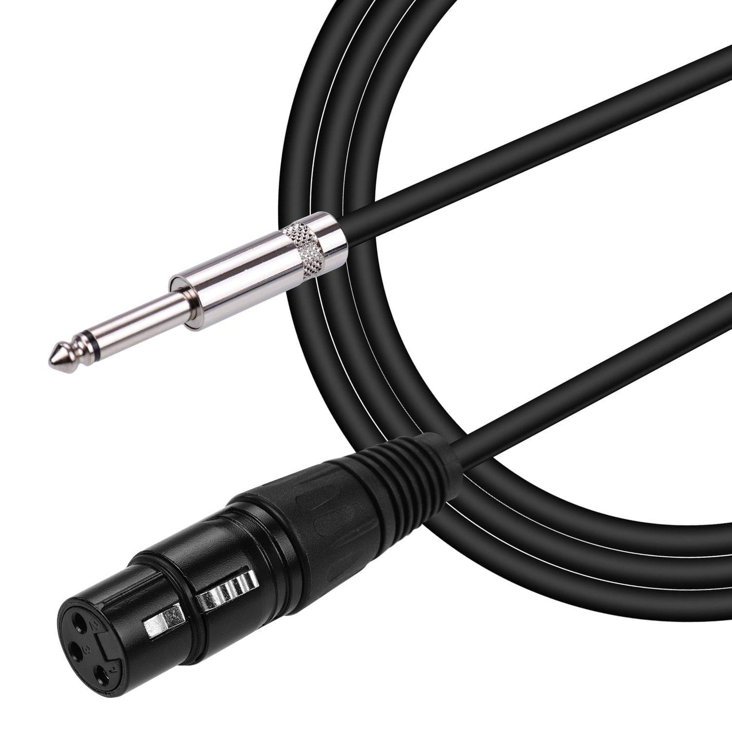 Ggiant Microphone Cable XLR Female Connector to 1/4 Inch TS - 5m
