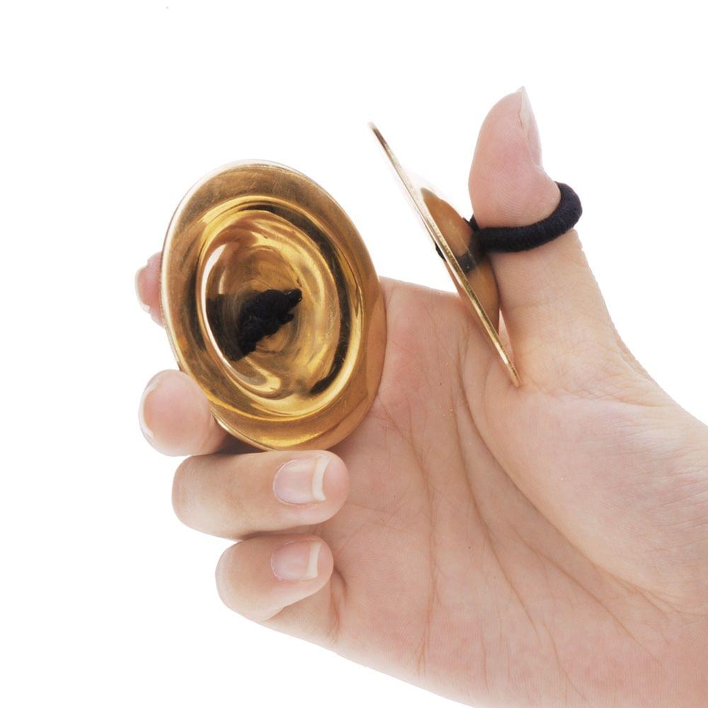 Belly Dancing Gold Finger Cymbals Musical Instrument