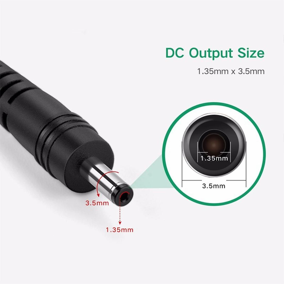 Ugreen 5V / 2A 1.35mm x 3.5mm Connector Plug AC to DC Power Supply Adapter Wall Charger, Cable Length: 1.5m
