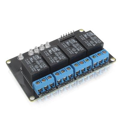 4 Channel 5V Relay Module for Arduino AVR PIC ARM MSP430 (Black)