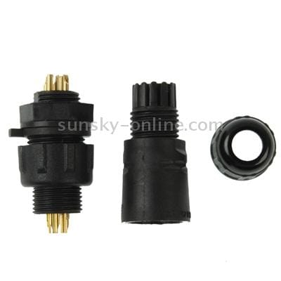 IP68 Shielded 5 Pin M14 Waterproof Connector, Cable Diameter: 2.5-7.5mm