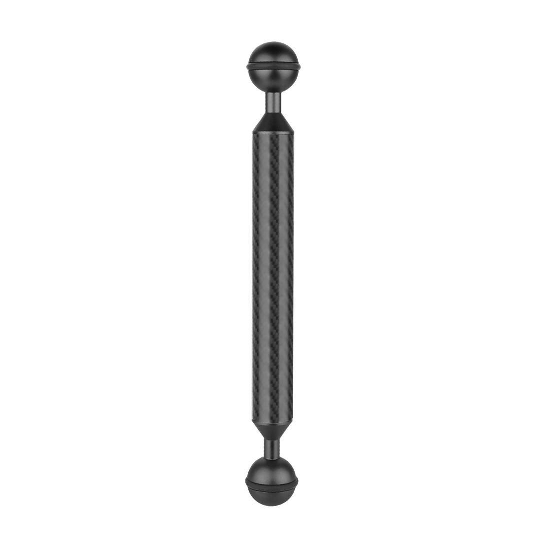 PULUZ  8 inch 20.3cm Length 20.8mm Diameter Dual Balls Carbon Fiber Floating Arm, Ball Diameter: 25mm (Blue)