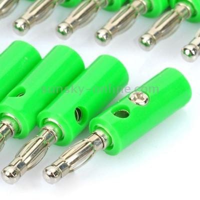 Loudspeaker Cable Banana Plugs Connectors (Green)
