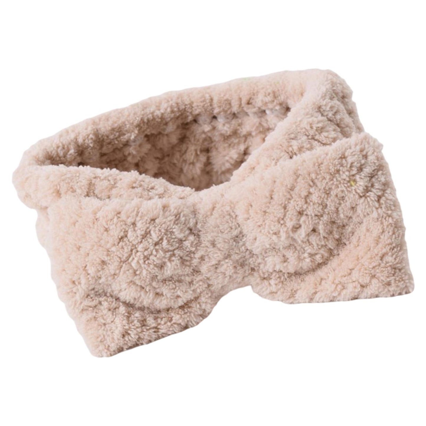SPA Headband Coral Fleece Head Wraps Soft for Facial Wash Women Brown