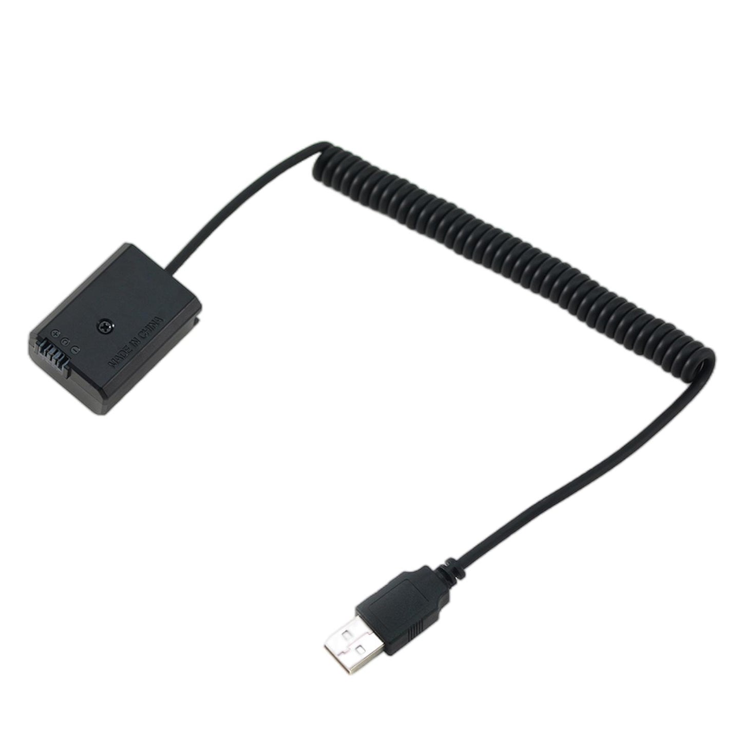 USB Cable To Np-FW50 Dummy Battery for Sony Battery Bank Black Accessories
