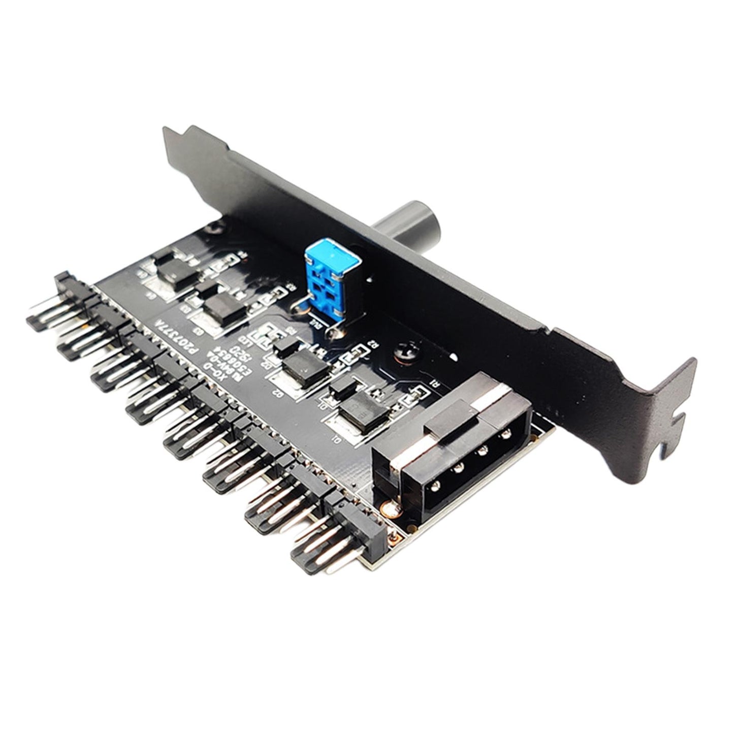 12V Computer PC Case Cooling Fan Hub Regulator 4Pin 3Pin Speed Controller 3
