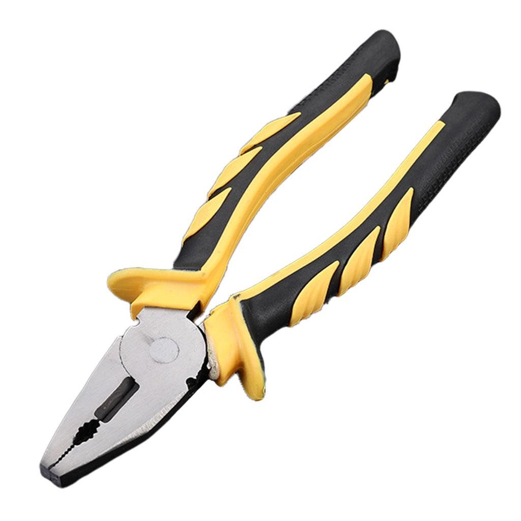Heavy Duty Combination Pliers with Wire Stripper for Electrician Tools 8 inch flat head