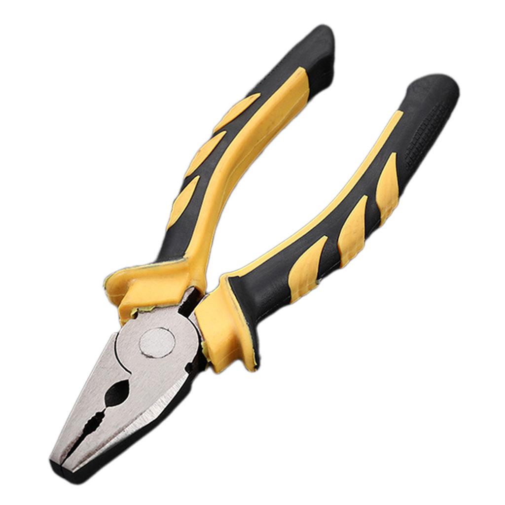 Heavy Duty Combination Pliers with Wire Stripper for Electrician Tools 6 inch flat head