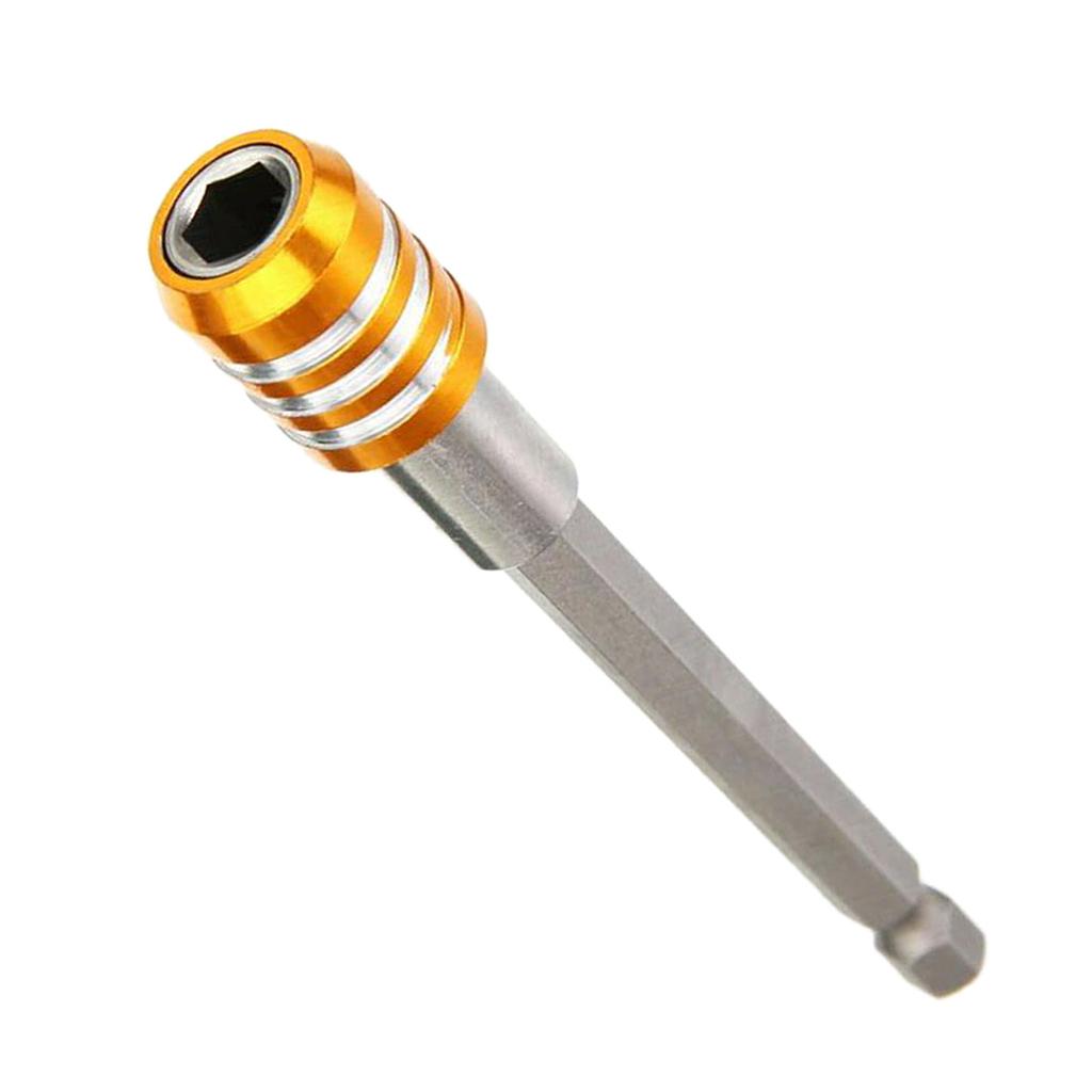 1/4 Hex Shank Quick Release Magnetic Holder Extension 100mm Yellow"