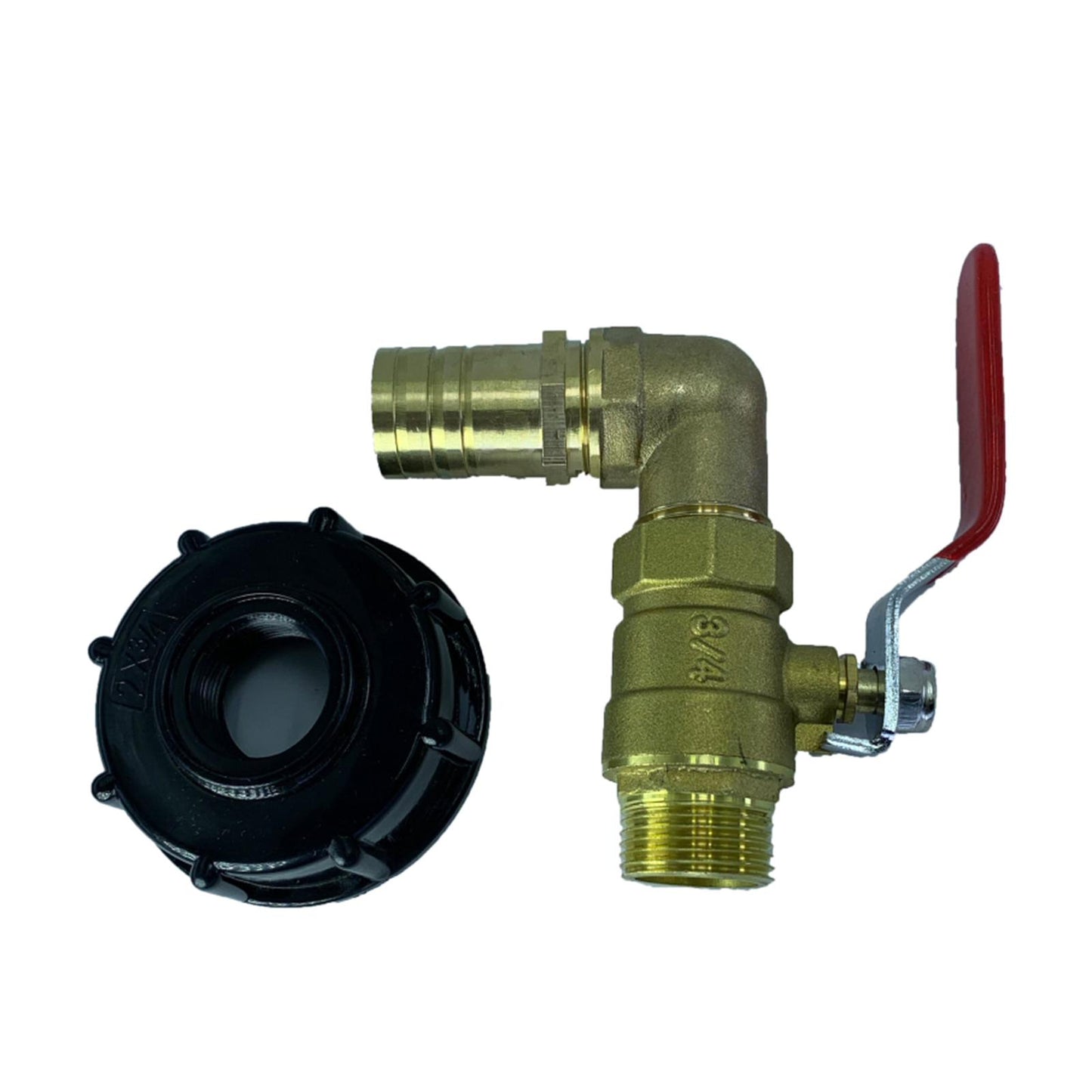 Durable IBC Tote Adapter Garden Tap Ball Valve Joint Faucet Accessories 25mm 90 Degree