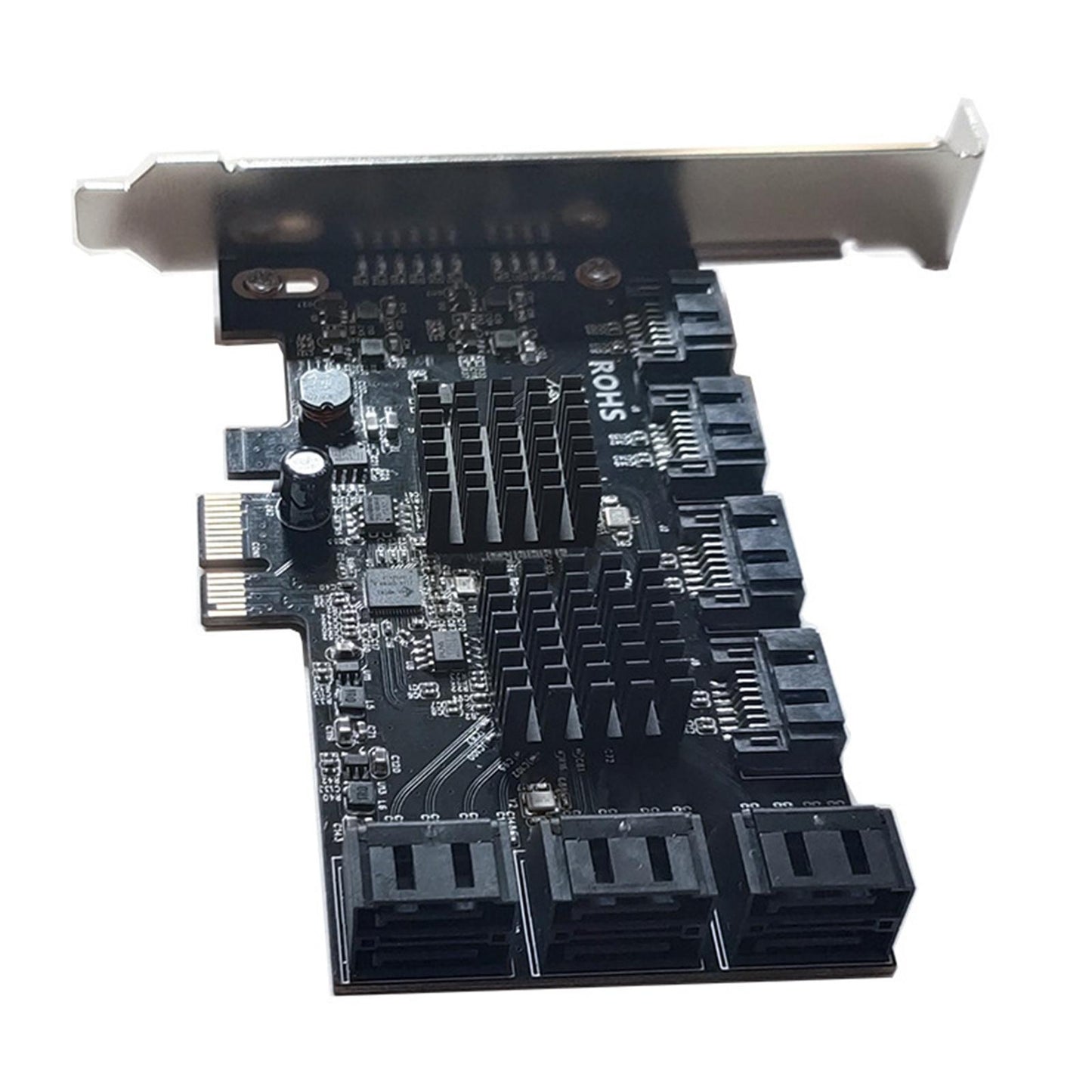 10Ports 6Gbps PCI Express PCI-E to SATA3.0 Expansion Card 8X 16X for Linux