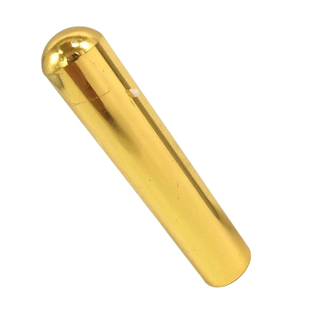 Solid Steel Tone Bar Slide Musical Gold Chrome Guitar Lap Slide Steel Dobro