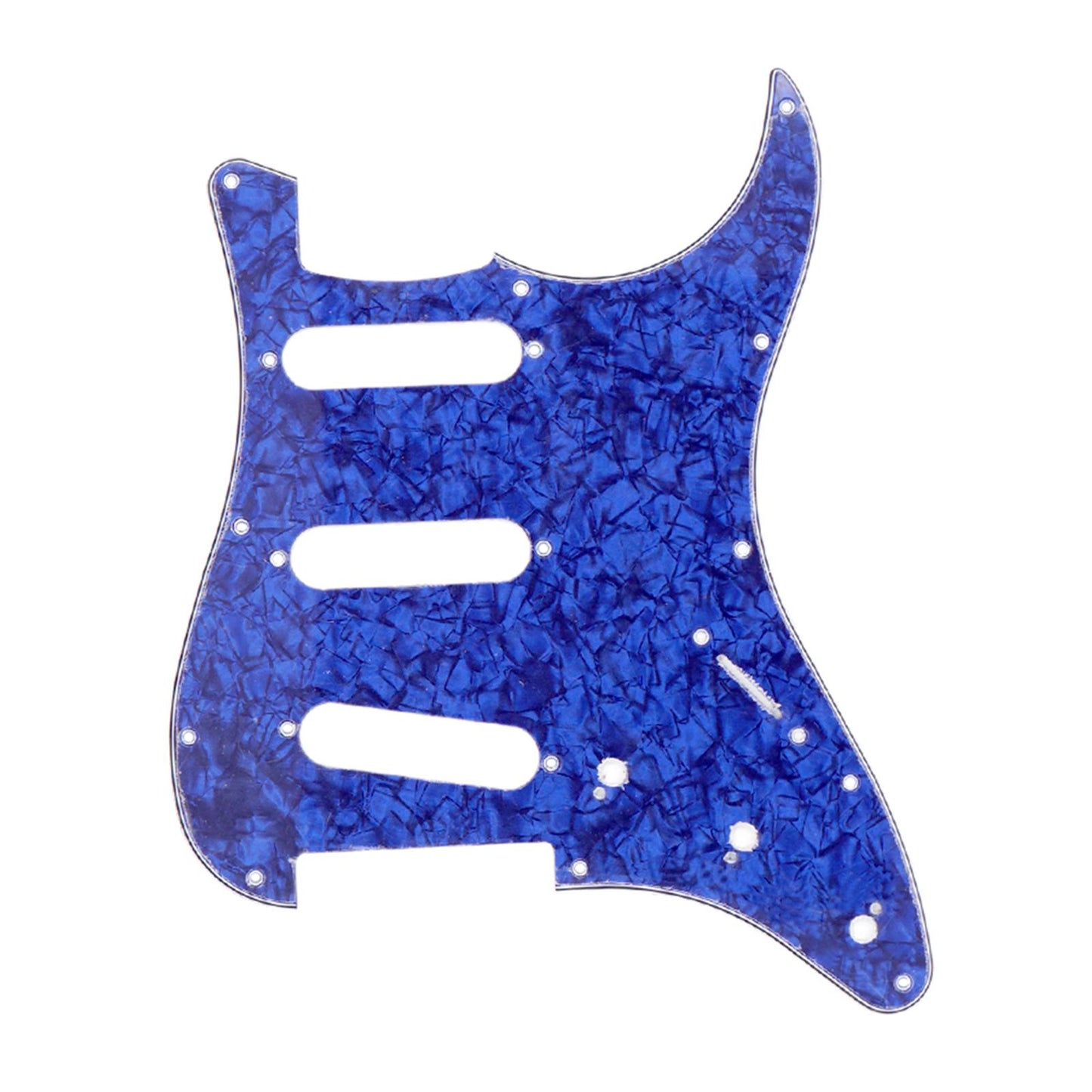 Guitar Pickguard Scratch Plate Pickups f/ SSS USA/Mexican Modern Blue Pearl