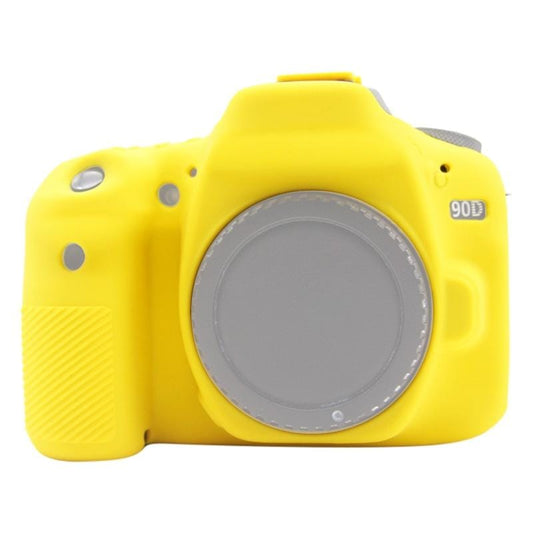 PULUZ Soft Silicone Protective Case for Canon EOS 90D (Yellow)